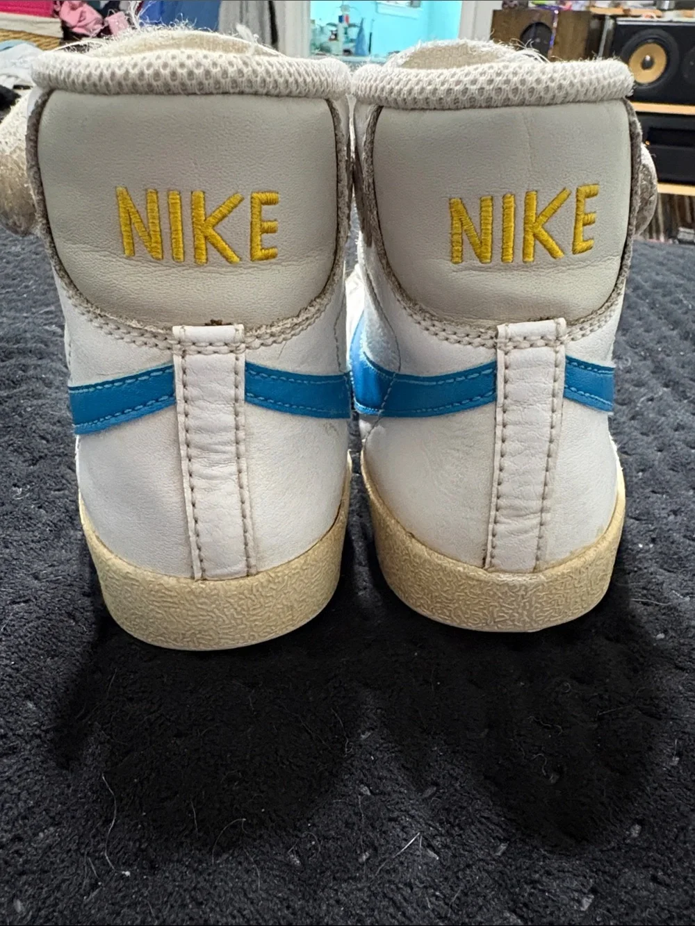 Nike white leather